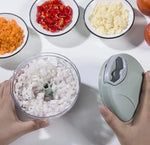 900ML 5 Blade Food Chopper For Meat Hand Press Food Processor